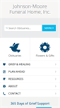Mobile Screenshot of johnsonmoorefuneralhome.net